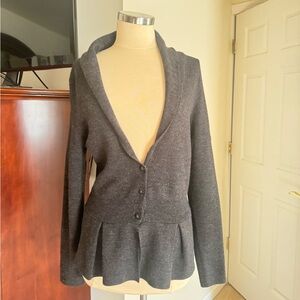 Tweeds Dark Gray Women's Cardigan